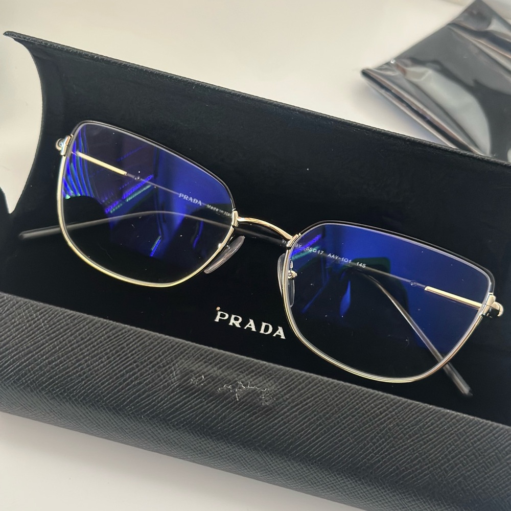 Prada Prescription Frame with Blue Lenses